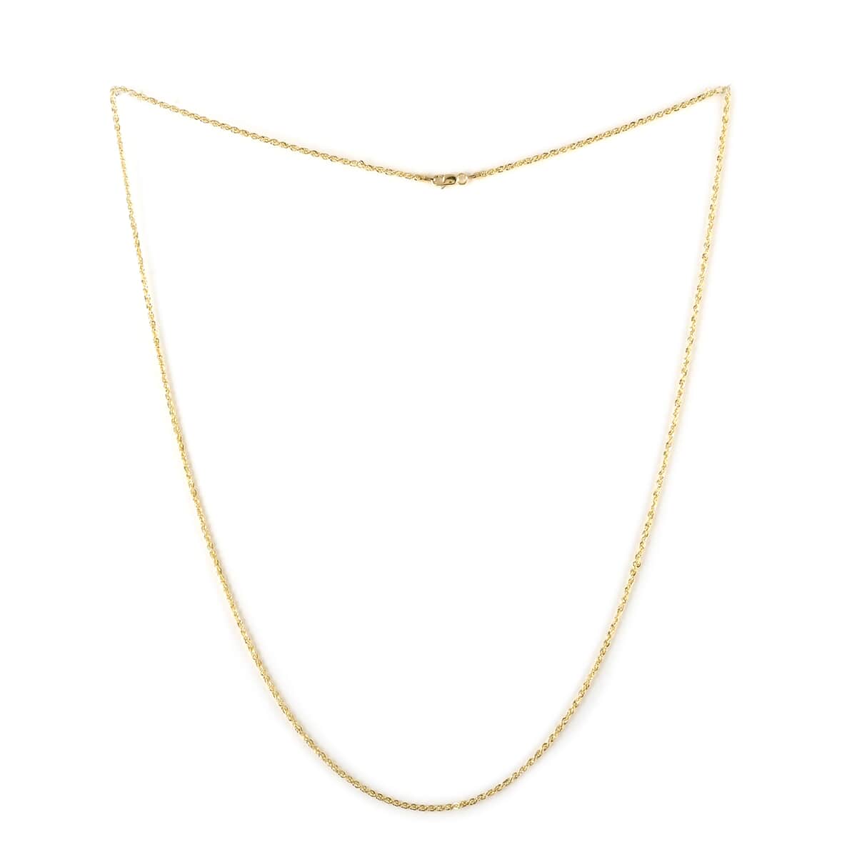 10K Yellow Gold Rope Chain 24 Inches 1.40 Grams image number 1
