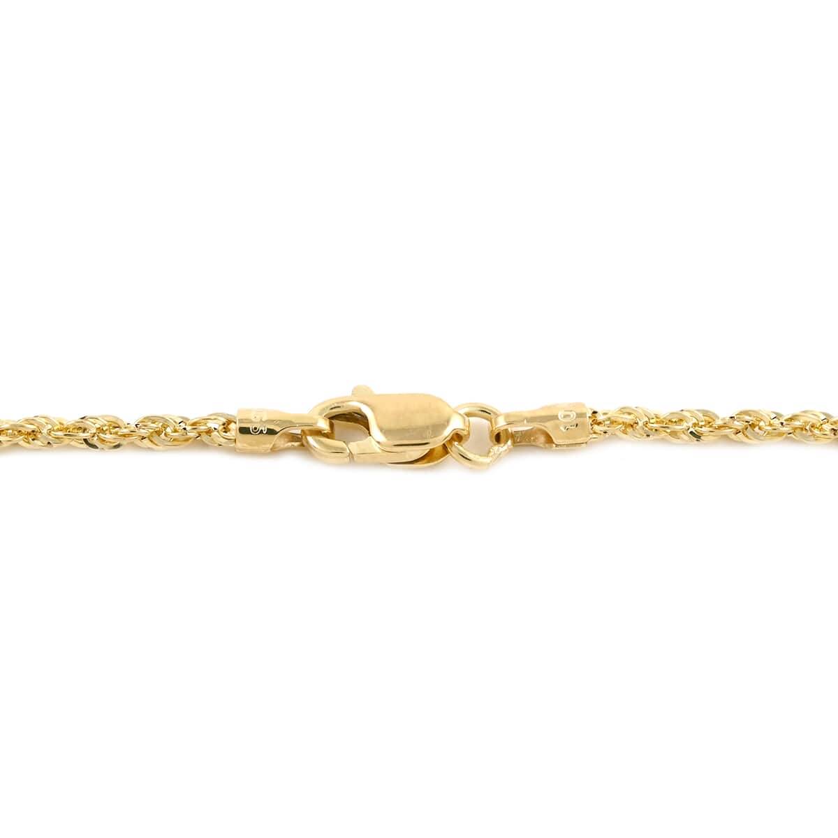10K Yellow Gold Rope Chain 24 Inches 1.40 Grams image number 2