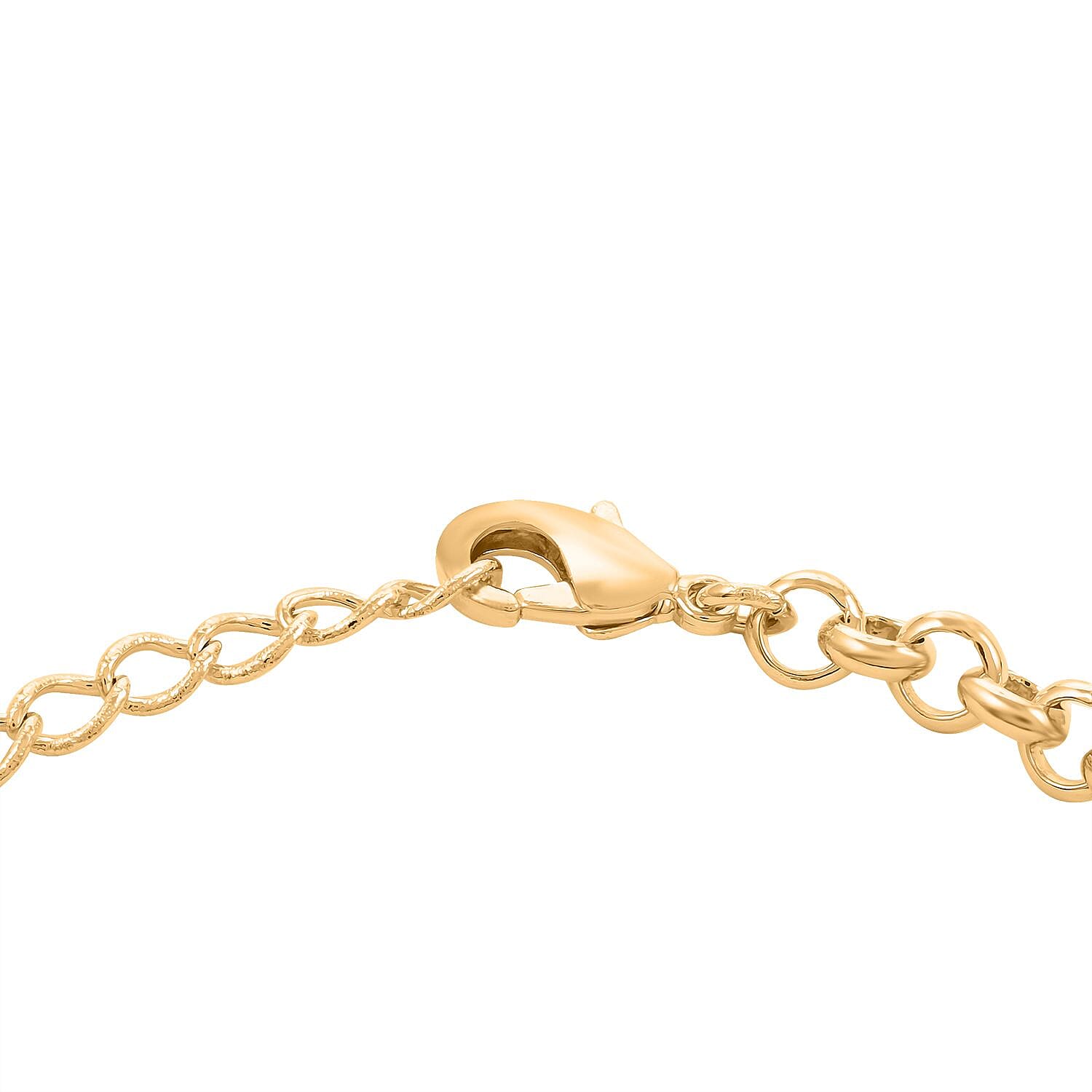 Made in Brazil Crazy Lace Agate and Multi Gemstone Bracelet in Goldtone (8-9In) 70.00 ctw