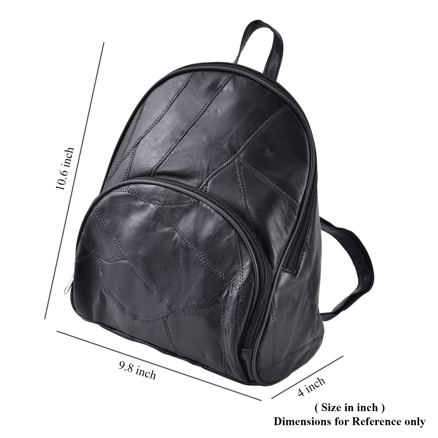 Patchwork discount leather backpack