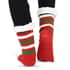 Homesmart Set of 2 Pairs Warm & Fuzzy Snowman and Reindeer Pattern Sherpa Lined Slipper Socks (Women's Size 5-10) with Anti Slip Rubber image number 5