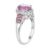 Ilakaka Hot Pink Sapphire and Multi Gemstone Ring in Platinum Over Sterling Silver (Size 6.0) 3.40 ctw image number 3