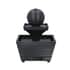 Black Mini Spherical Top Water Fountain with LED Light, Battery Operated 3 Tier Table Top Indoor Outdoor Showpiece Fountain for Living Room Table Decor Bedroom Office - Water Circulation (2xAA Battery Not Included) image number 2