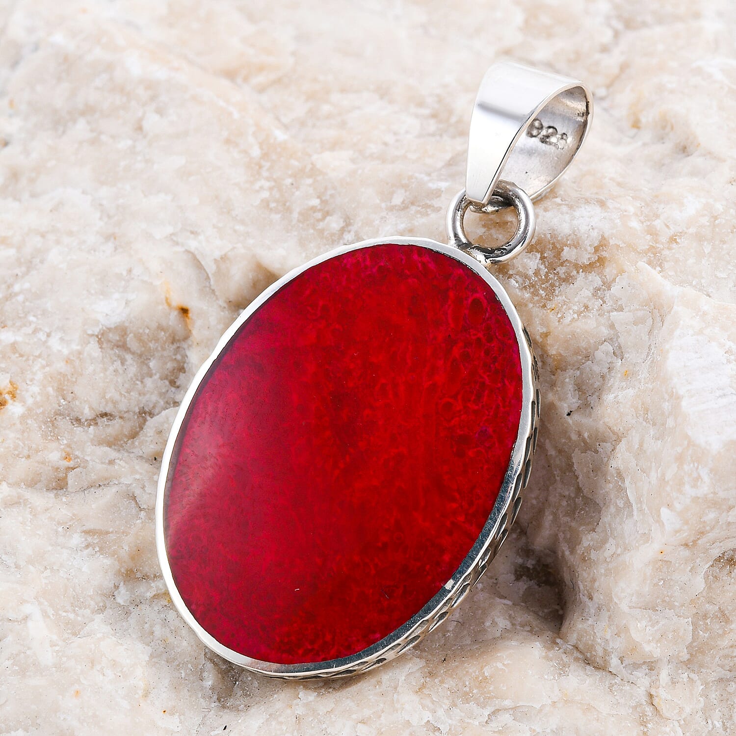 Sponge Coral Pendant in Sterling Silver