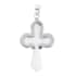 Mother of Pearl Cross Pendant in Sterling Silver image number 3
