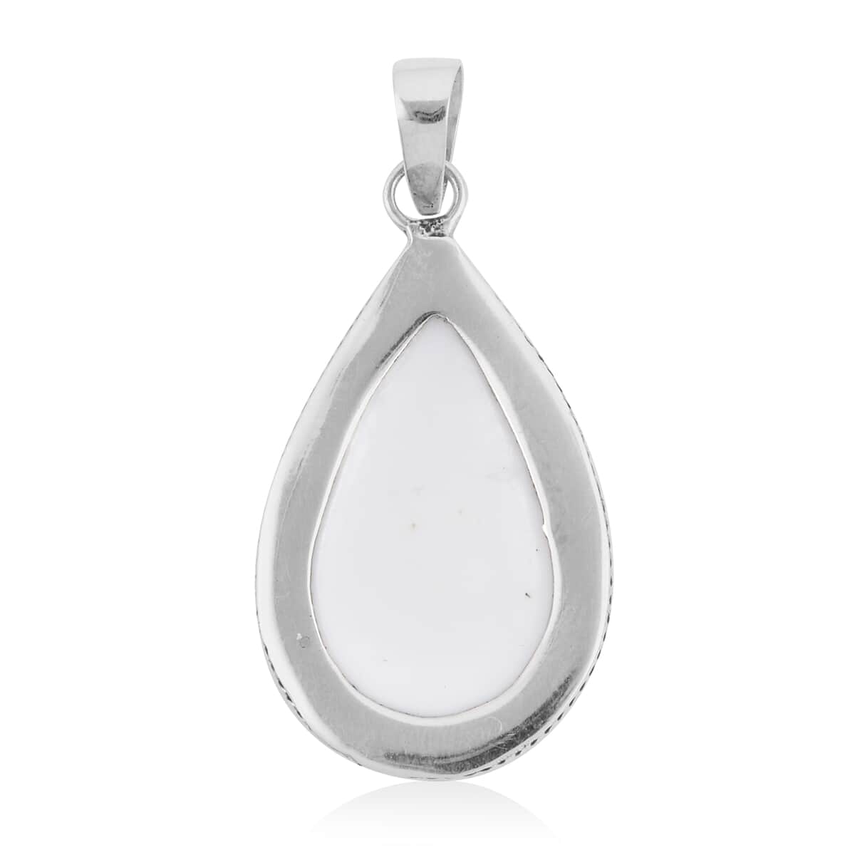 Mother Of Pearl Solitaire Pendant in Sterling Silver|Solitaire Silver Pendant For Women|Beach Fashion Jewelry image number 3