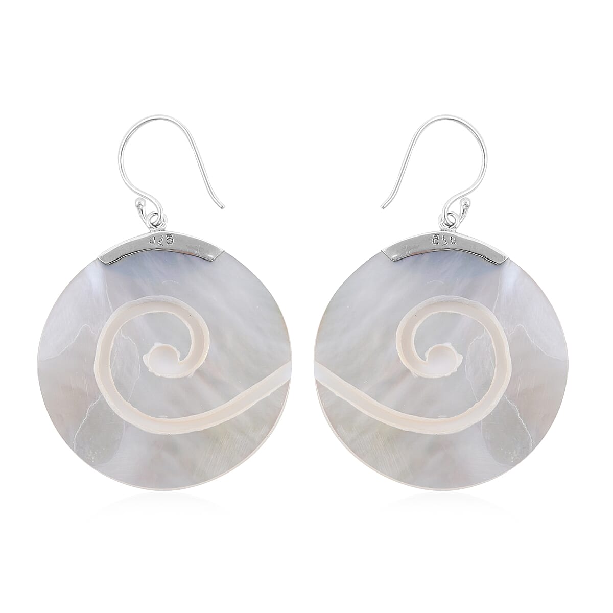 Mother of Pearl Earrings in Sterling Silver
