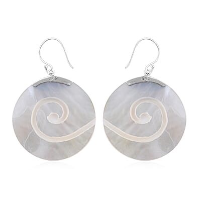 Mother of Pearl Earrings in Sterling Silver