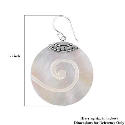 Mother of Pearl Earrings in Sterling Silver