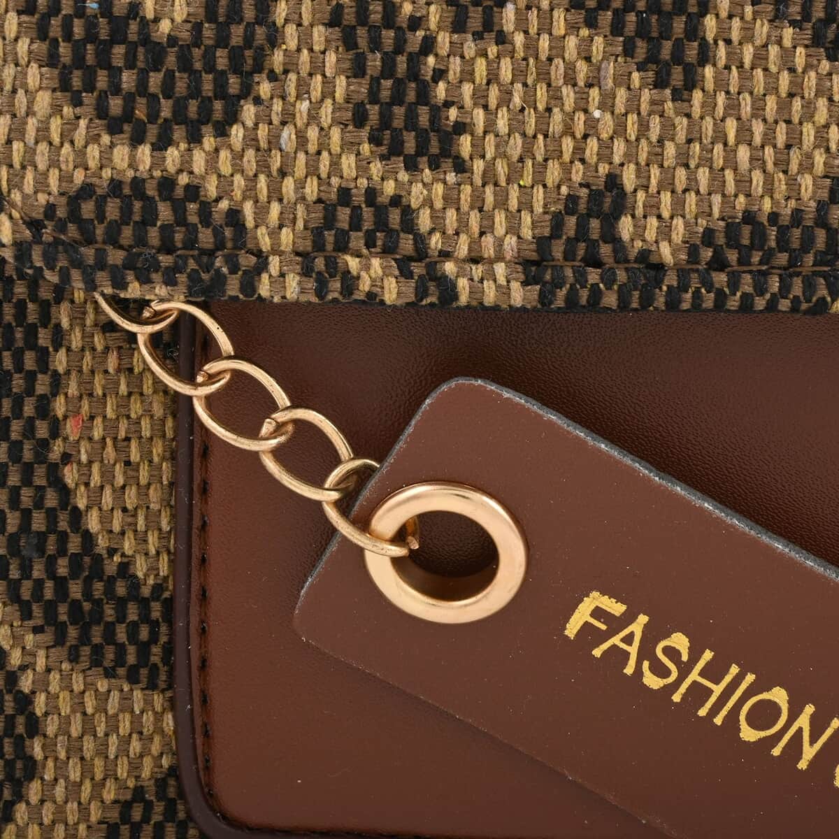 Brown Leopard Pattern Faux Leather Crossbody Bag , Shop LC