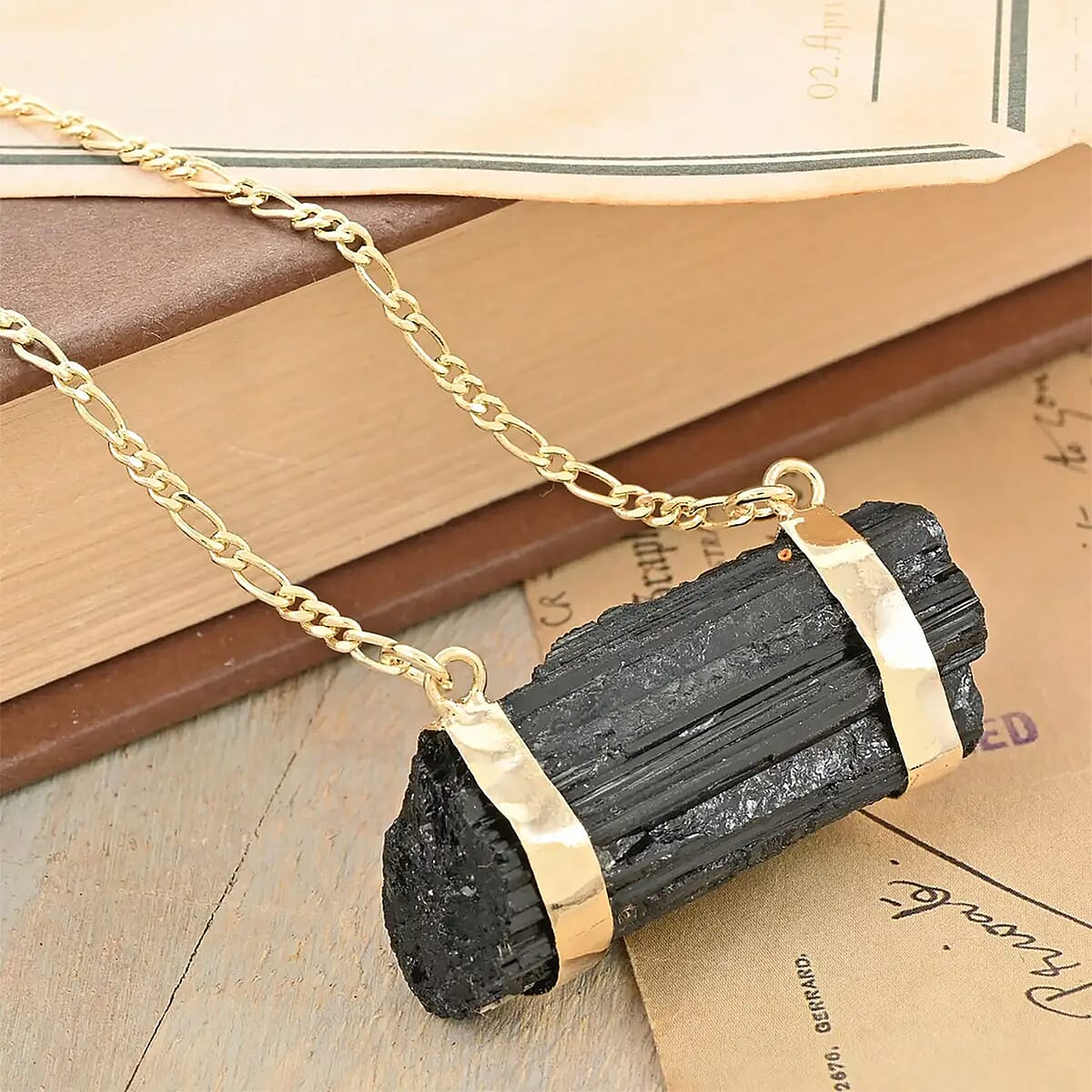 Tourmaline 73.50 ctw Necklace in Goldtone 32-34 Inches image number 1