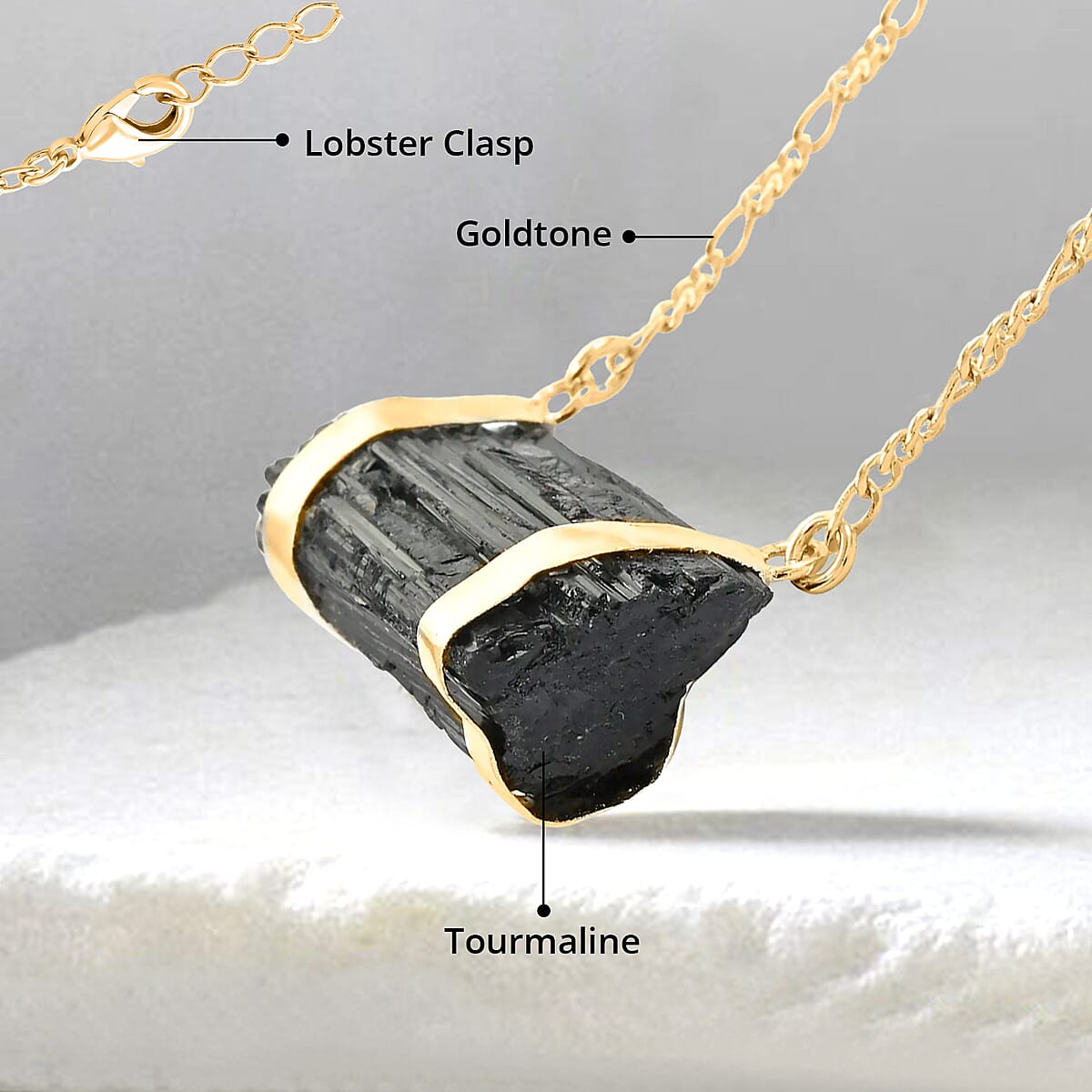 Tourmaline 73.50 ctw Necklace in Goldtone 32-34 Inches image number 4