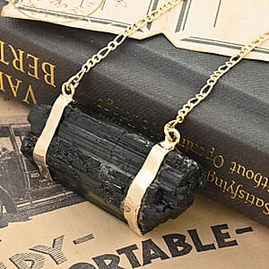 Tourmaline Necklace 32-34 Inches in Goldtone 82.85 ctw