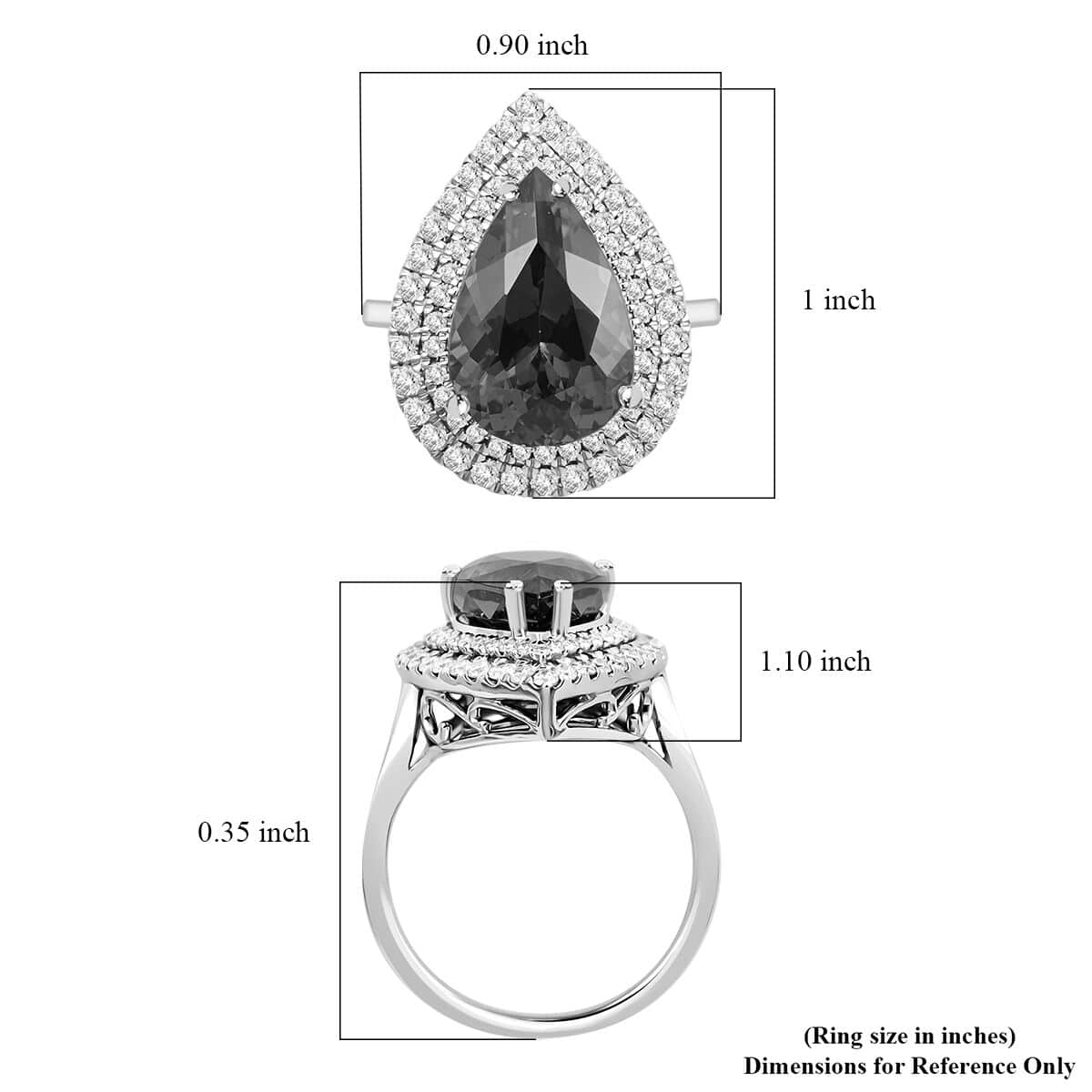 Certified & Appraised Rhapsody 950 Platinum AAAA Tanzanite and E-F VS Diamond Double Halo Ring (Size 7.0) 9.10 Grams 7.85 ctw image number 5