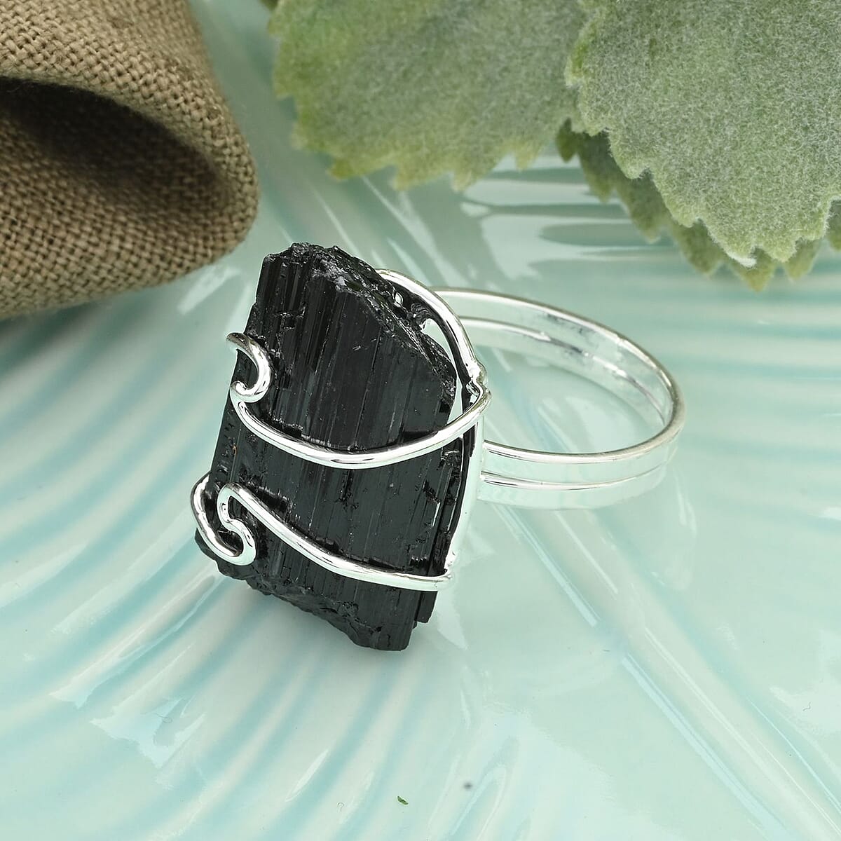 Made in Brazil Tourmaline Ring in Silvertone 38.00 ctw image number 1