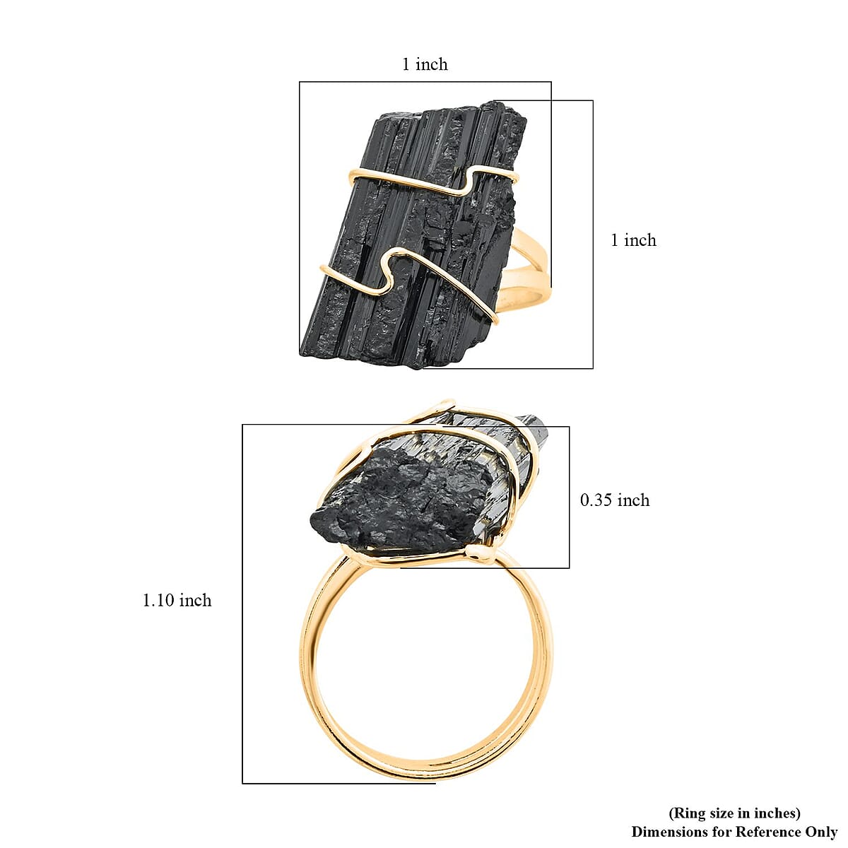 Made in Brazil Tourmaline Ring in Goldtone (Size 6.0) 41.00 ctw image number 4