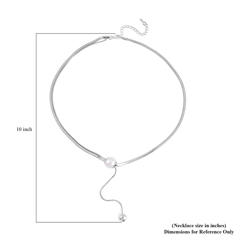 White Shell Pearl Necklace