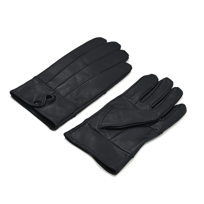 Blue Sheep Leather Gloves with first 2 fingers Screen Touch