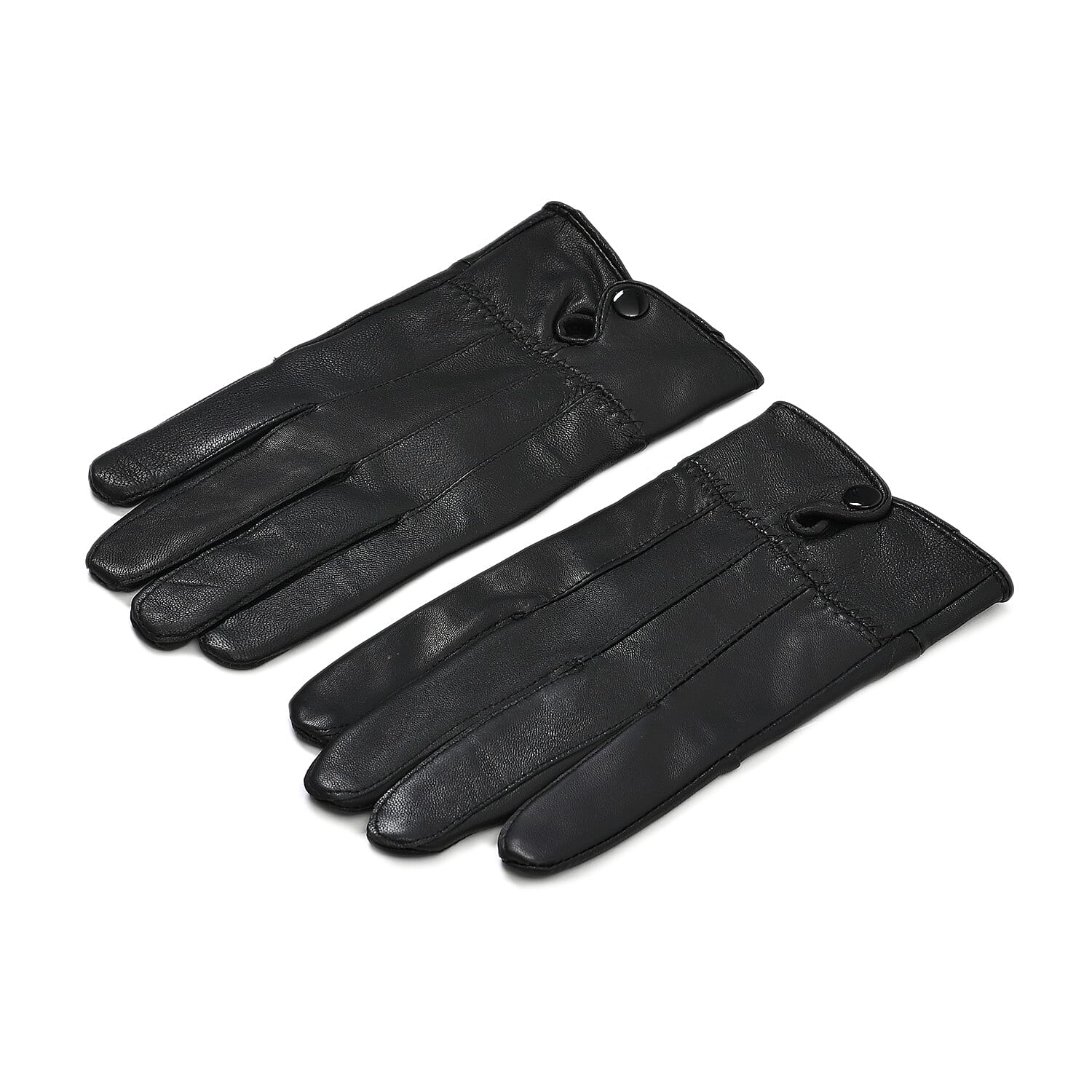 Black Sheep Leather Gloves with first 2 fingers Screen Touch