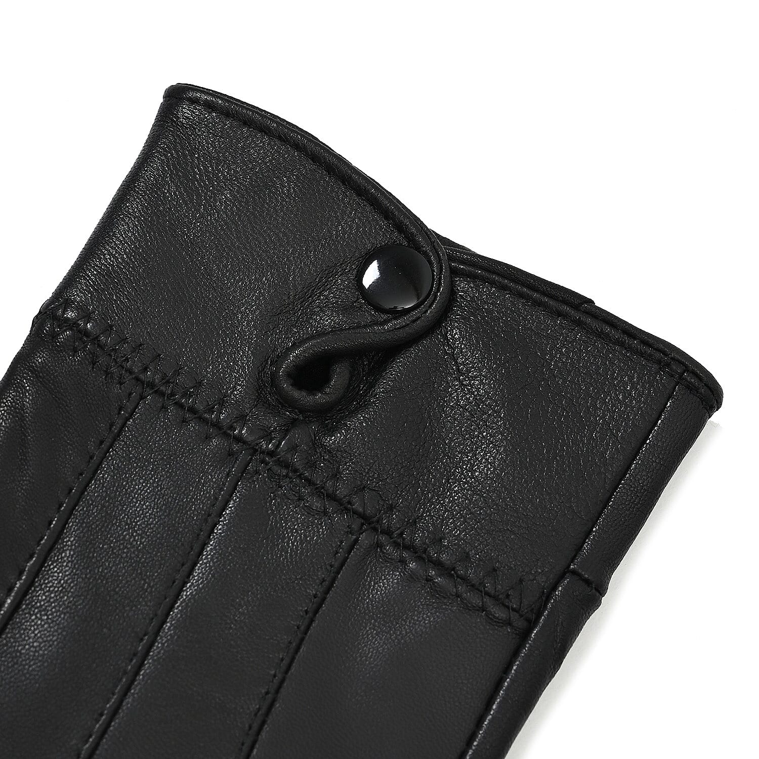 Black Sheep Leather Gloves with first 2 fingers Screen Touch