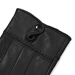 Black Sheep Leather Gloves with first 2 fingers Screen Touch