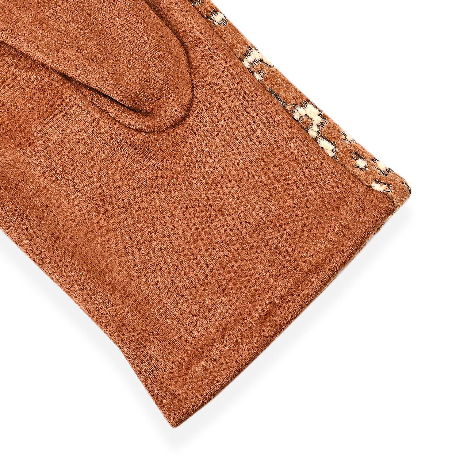 Set of 2 Tan Snake and Ginger Leopard Printed Gloves with Touchscreen Functionality – One Size Fits Most