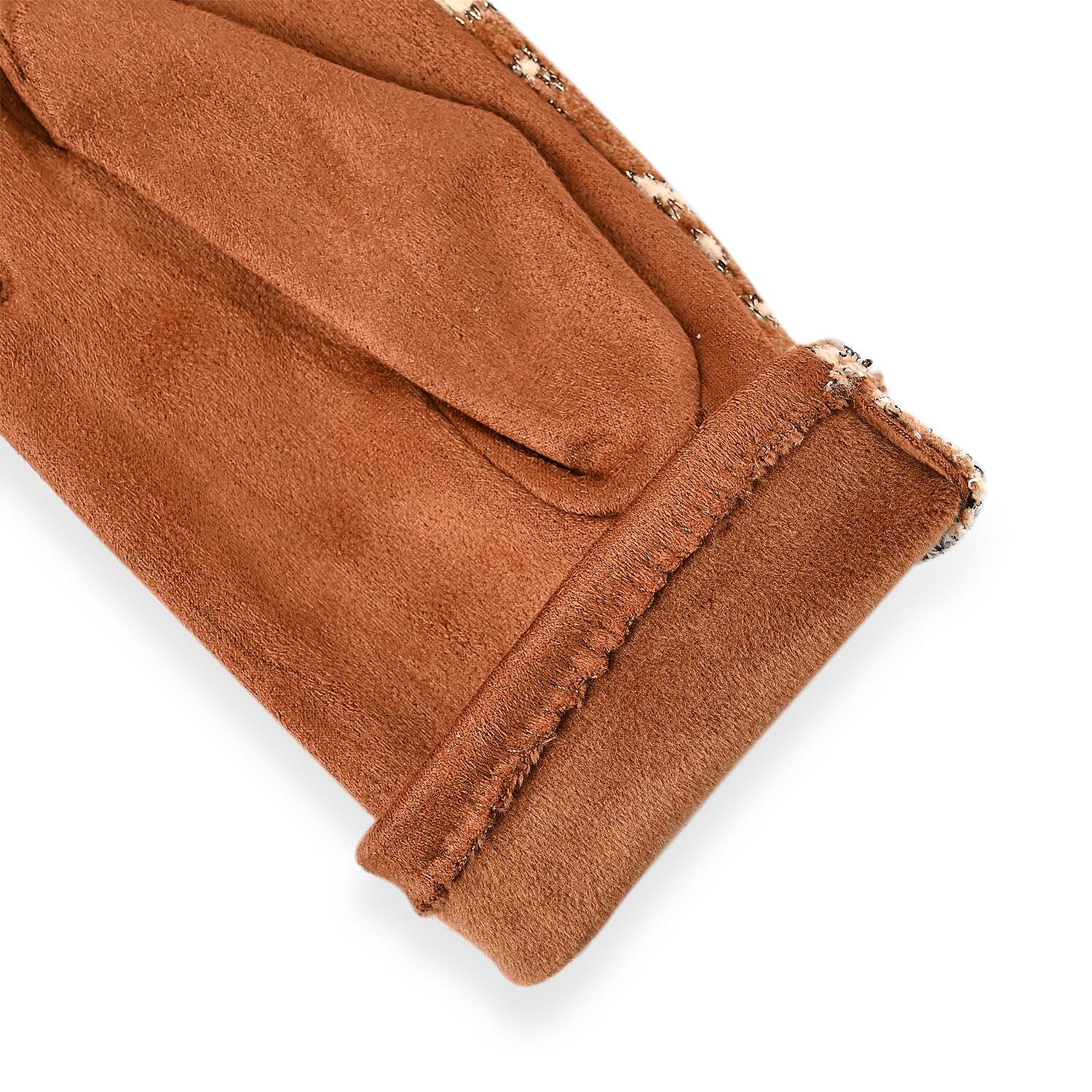 Set of 2 Tan Snake and Ginger Leopard Printed Gloves with Touchscreen Functionality – One Size Fits Most