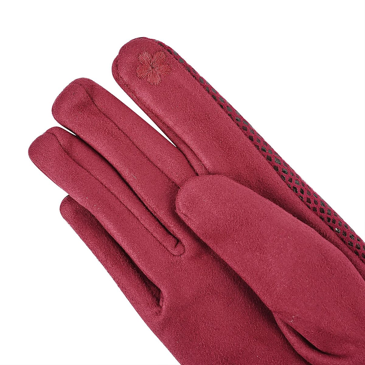 Set of 2 Red Snake and Pink Leopard Printed Gloves with Touchscreen Functionality – One Size Fits Most image number 2