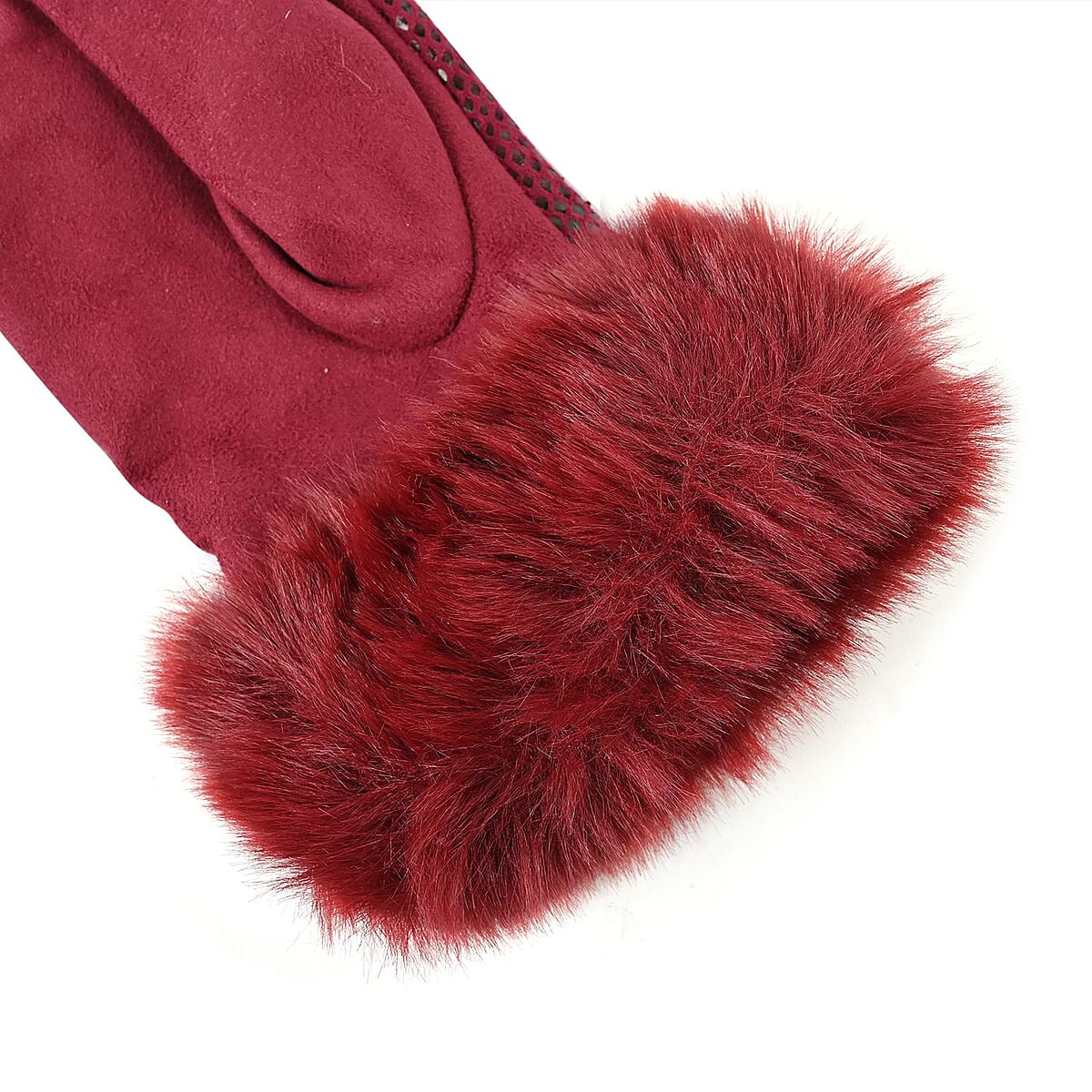Set of 2 Red Snake and Pink Leopard Printed Gloves with Touchscreen Functionality – One Size Fits Most image number 3