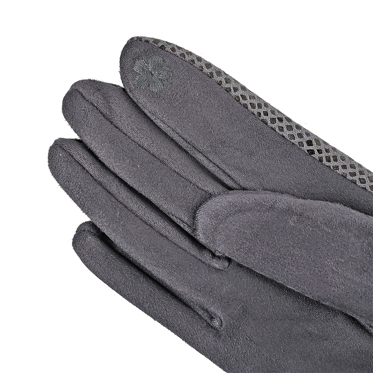 Set of 2 Gray Snake and Gray Leopard Printed Gloves with Touchscreen Functionality &ndash; One Size Fits Most image number 2