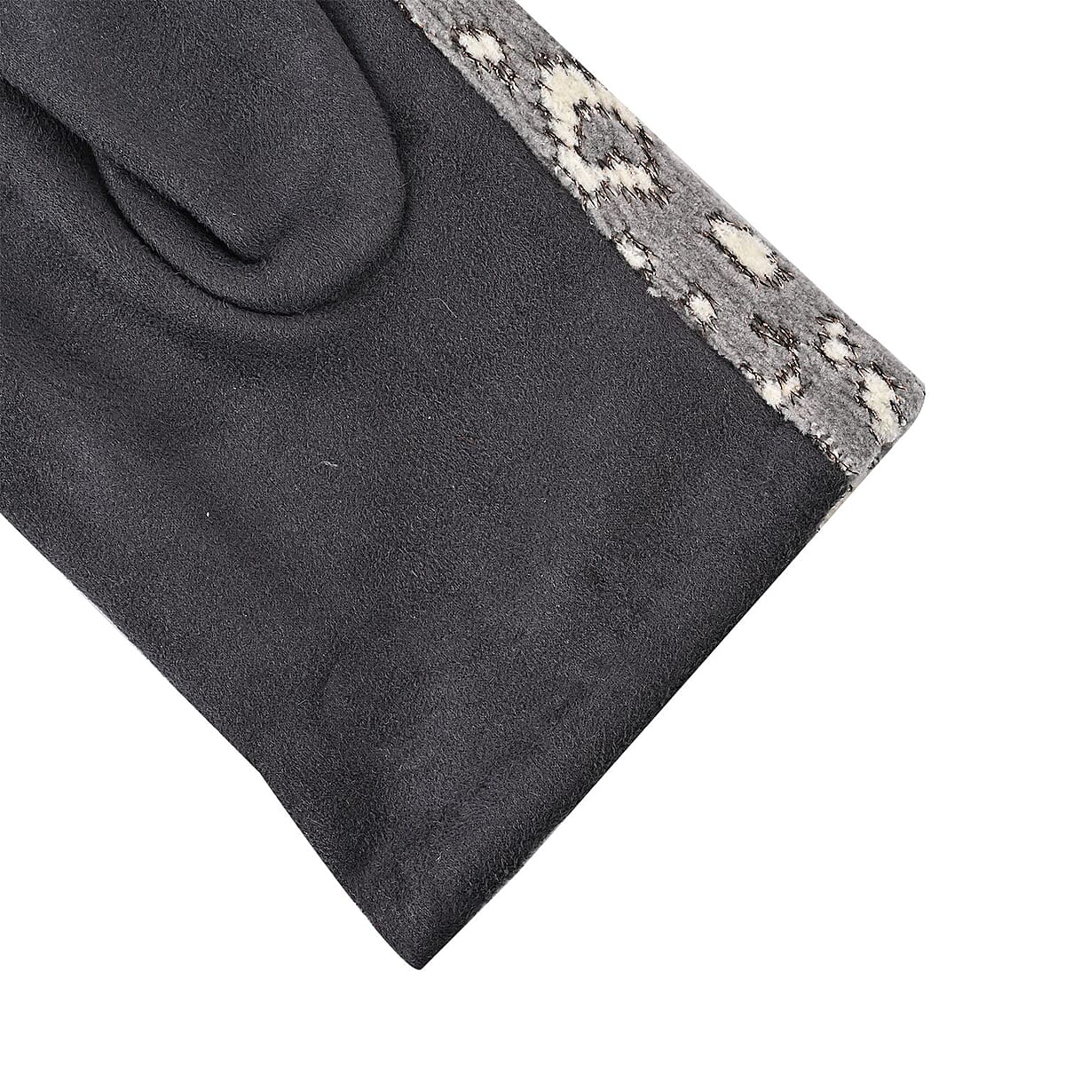 Set of 2 Gray Snake and Gray Leopard Printed Gloves with Touchscreen Functionality &ndash; One Size Fits Most image number 7