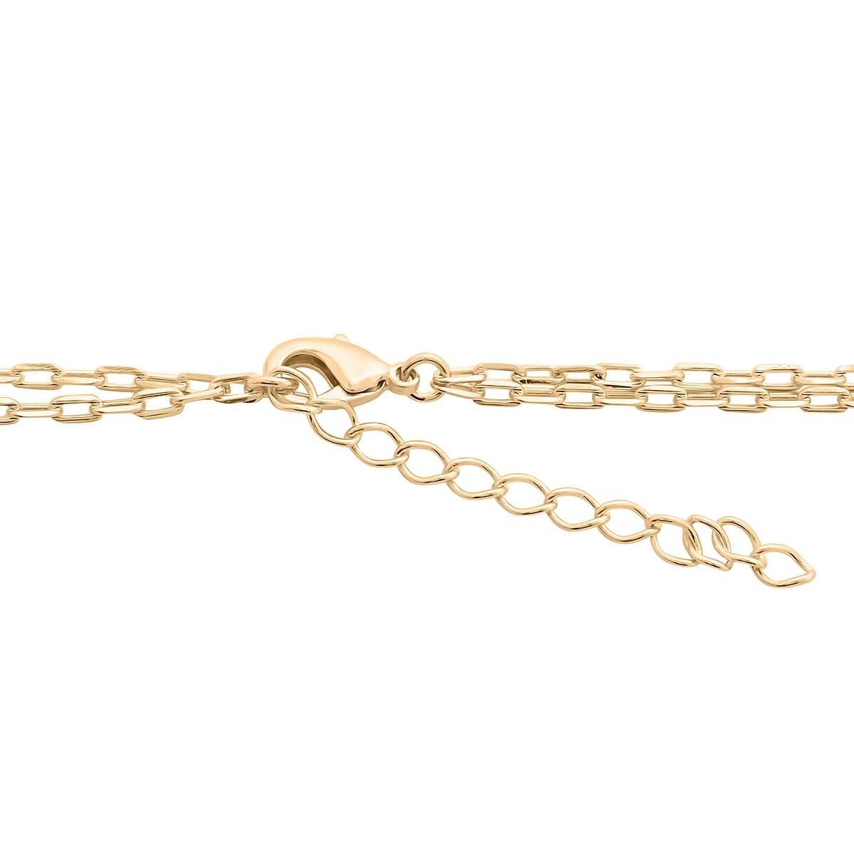 Brazilian Citrine 11.50 ctw Double Layer Necklace in Goldtone 21-23 Inches image number 3