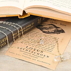 Crystal Double Layer Necklace 21-23 Inches in Goldtone