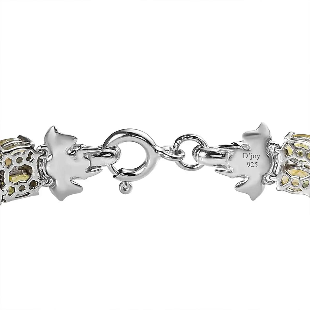 Yellow Sapphire (FF) Double-Row Bracelet in Platinum Over Sterling Silver (8.00 In) 36.75 ctw image number 6