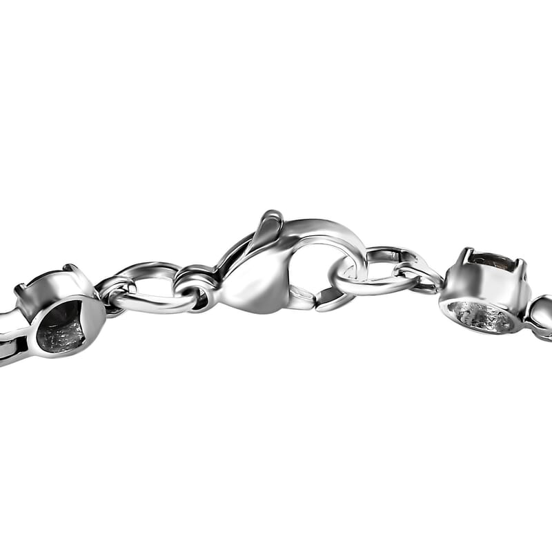 Elite Shungite Bracelet in Stainless Steel (6.50 In) 2.65 ctw