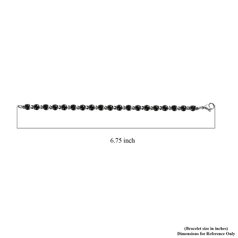 Elite Shungite Bracelet in Stainless Steel (6.50 In) 2.65 ctw