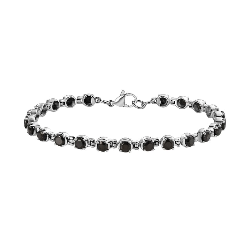 Elite Shungite Bracelet in Stainless Steel (8.00 In) 3.25 ctw