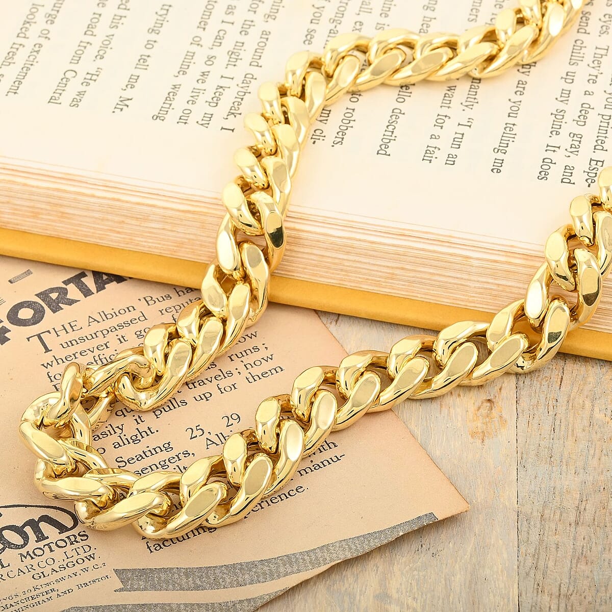 10K Yellow Gold 13mm Miami Cuban Chain Necklace 20 Inches 73.85 Grams image number 1