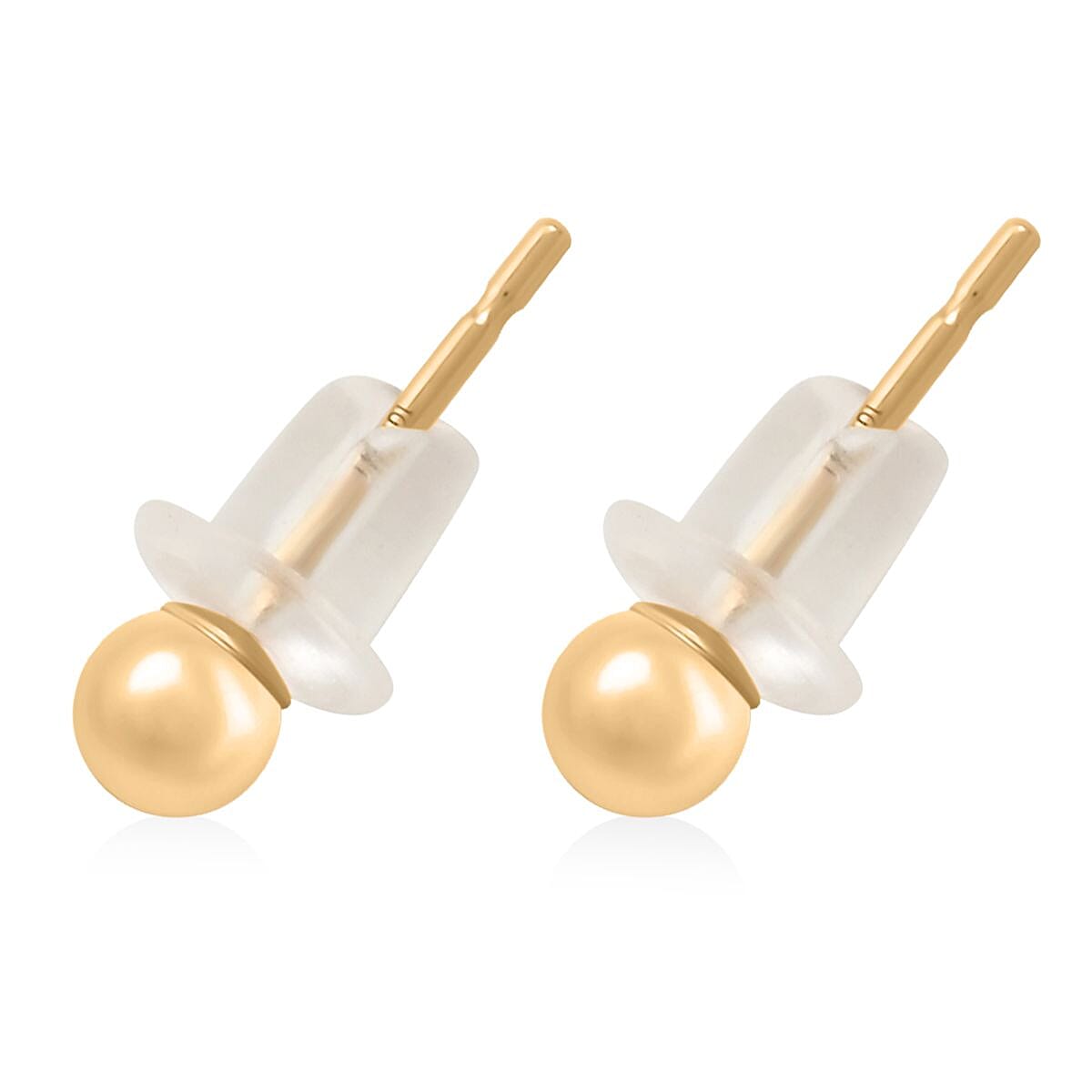10K Yellow Gold 3mm Stud Earrings 0.06 Grams image number 3