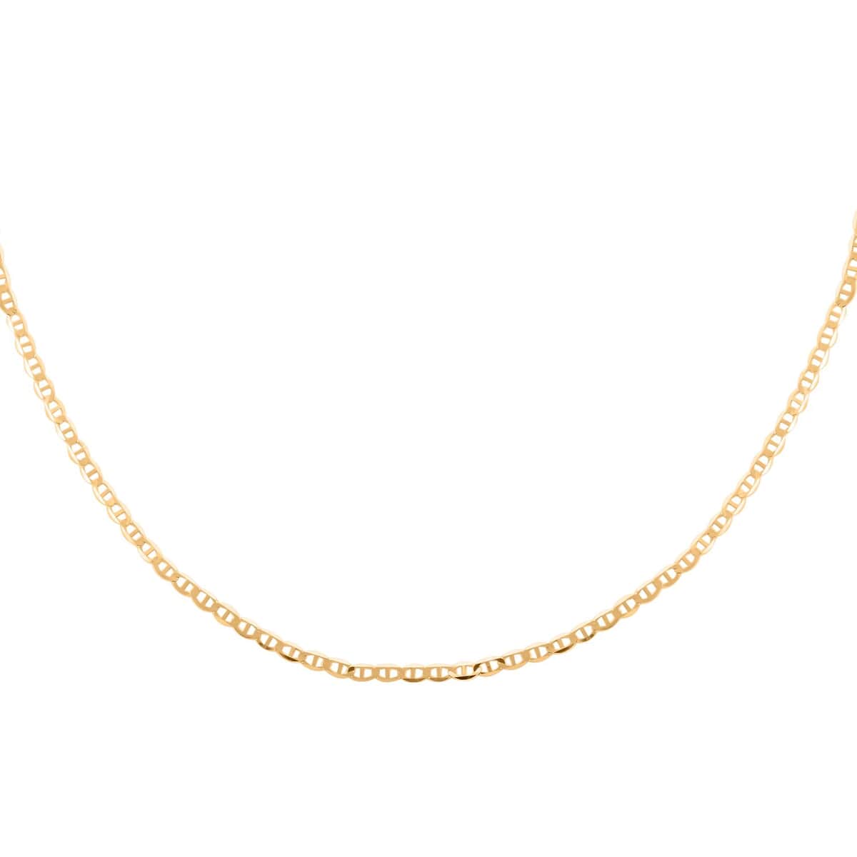 Buy 10K Yellow Gold 1.5mm Mariner Chain Necklace 24 Inches 1.30 Grams ...