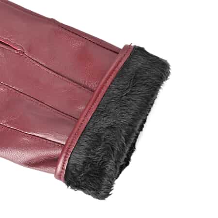 Jade Lamb Leather Wallet Red Wine