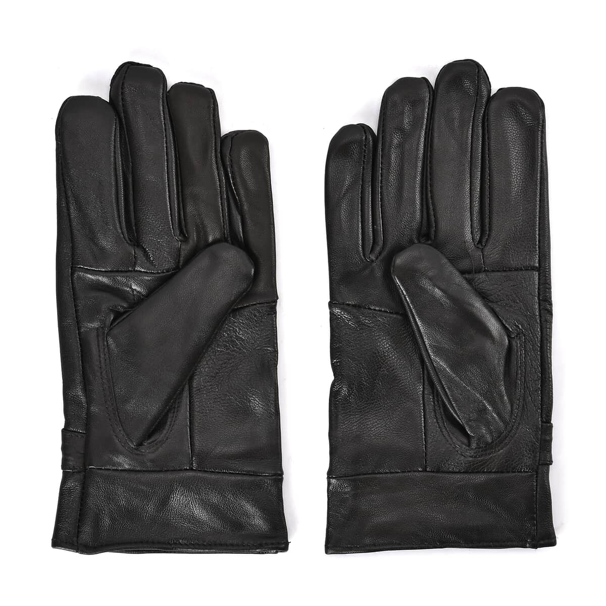 Brown Leather Soft and Warm Gloves with 5 Inches Handle Drop image number 0