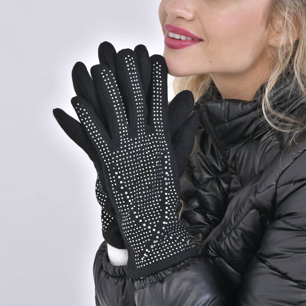 Cashmere Wool and Polyster Gloves image number 1