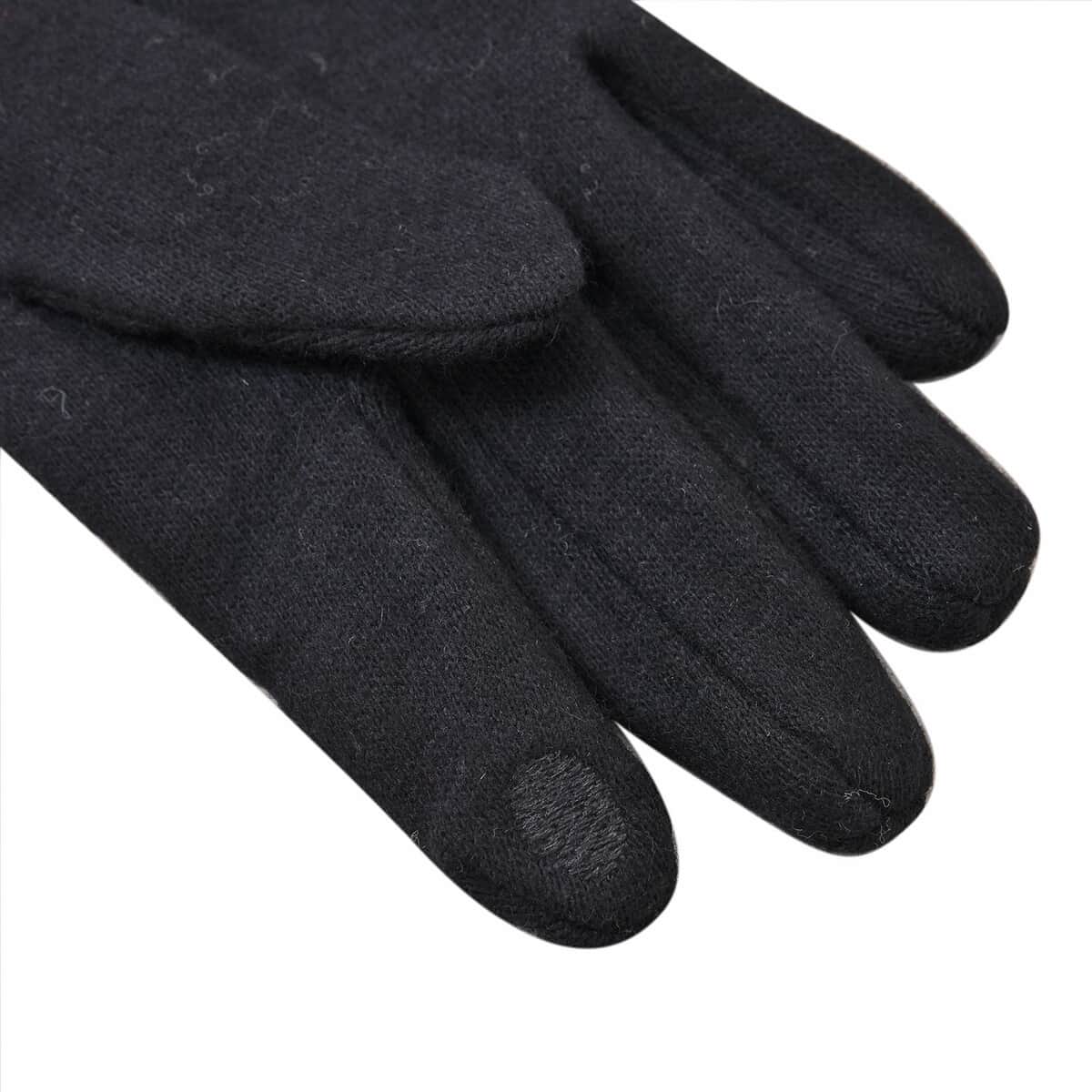 Cashmere Wool and Polyster Gloves image number 4