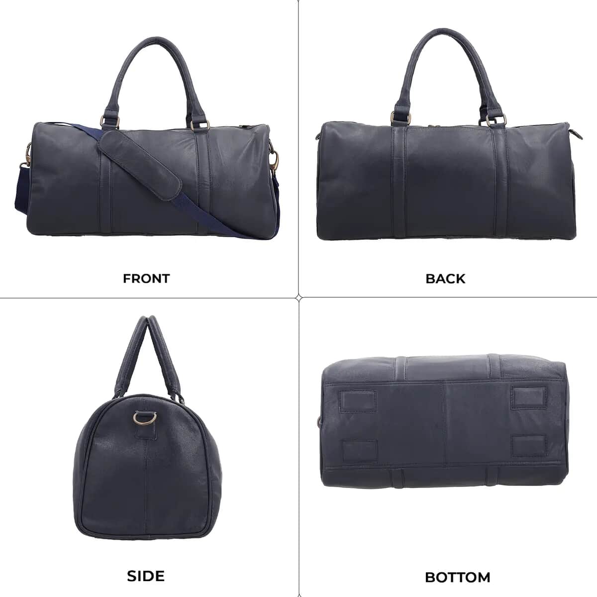 100% Genuine Leather Duffle Bag image number 7