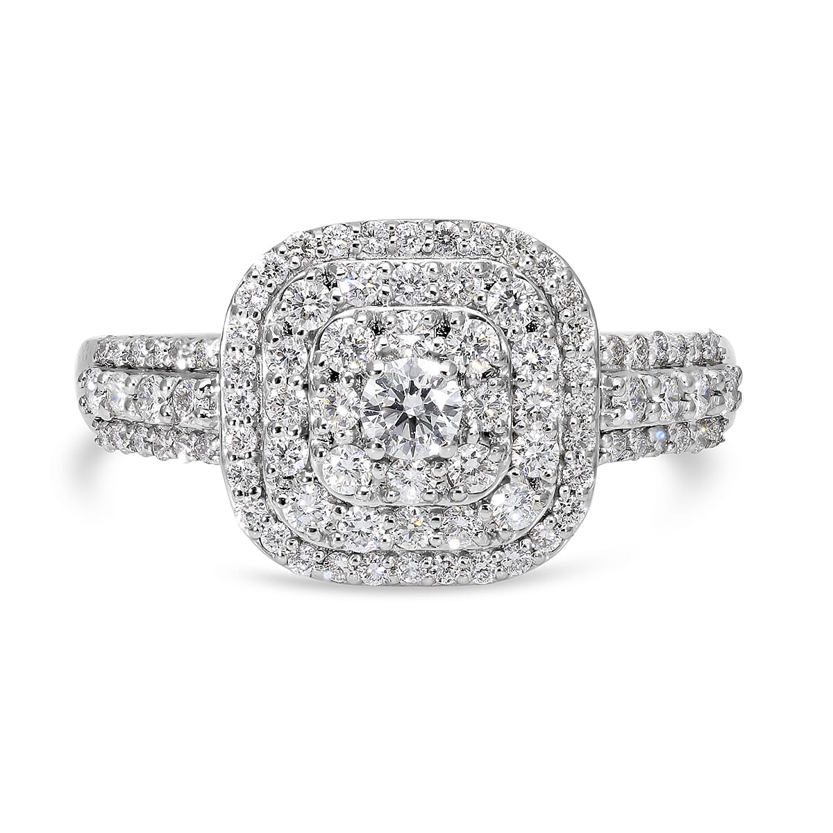 Rhapsody IGI Certified 950 Platinum E-F VS Diamond Ring (Size 9.0) 5.30 Grams 1.00 ctw image number 0