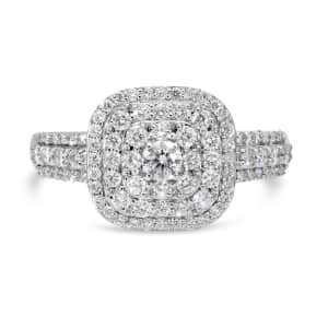 RHAPSODY IGI Certified 950 Platinum Diamond E-F VS Ring 5.30 Grams 1.00 ctw