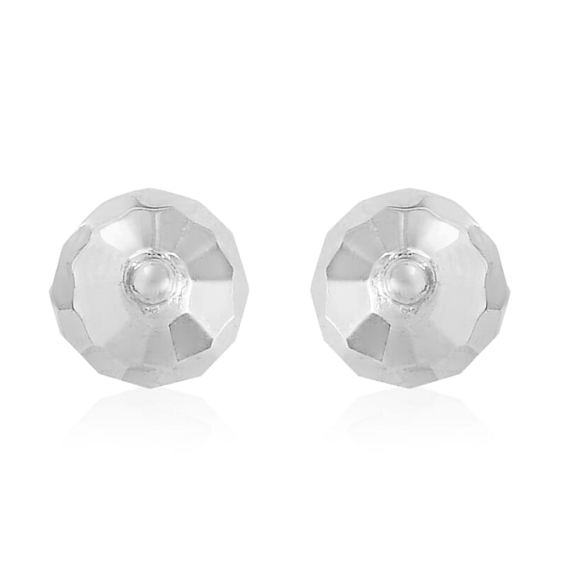 Platinum Over Sterling Silver Stud Earrings