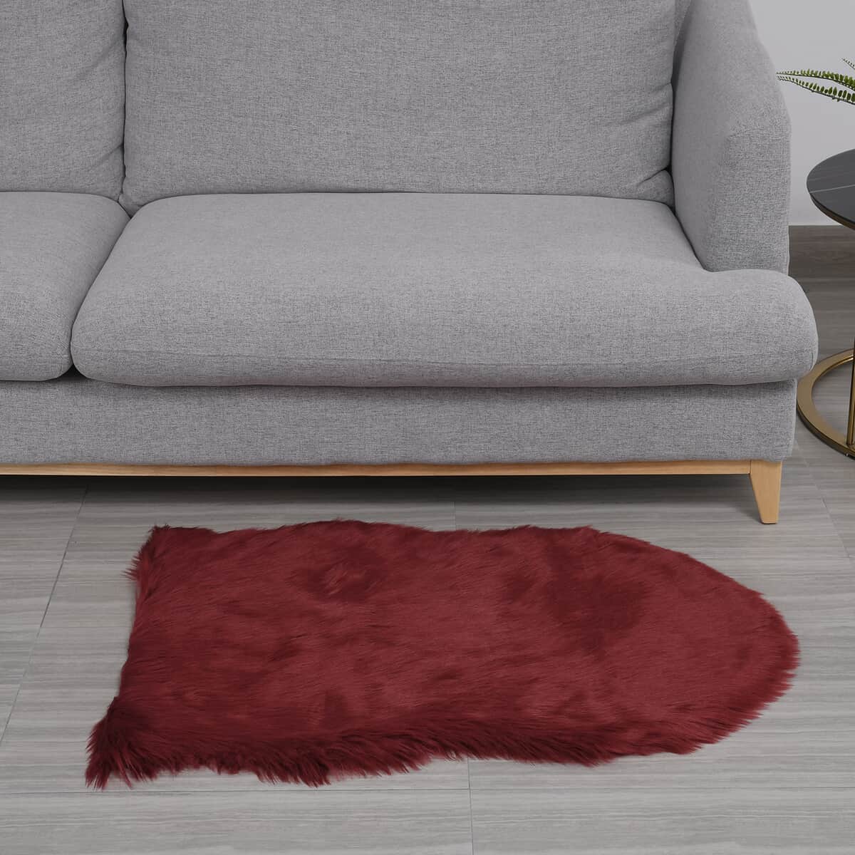 Homesmart Red Faux Fur Carpet , Stair Carpet , Faux Fur Rug , Carpets for Living Room , Bedroom Carpet image number 0
