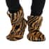 HOMESMART Tiger Print Faux Fur Sherpa Bootie Set of 2 Slippers (Women's Size 5-10) image number 0